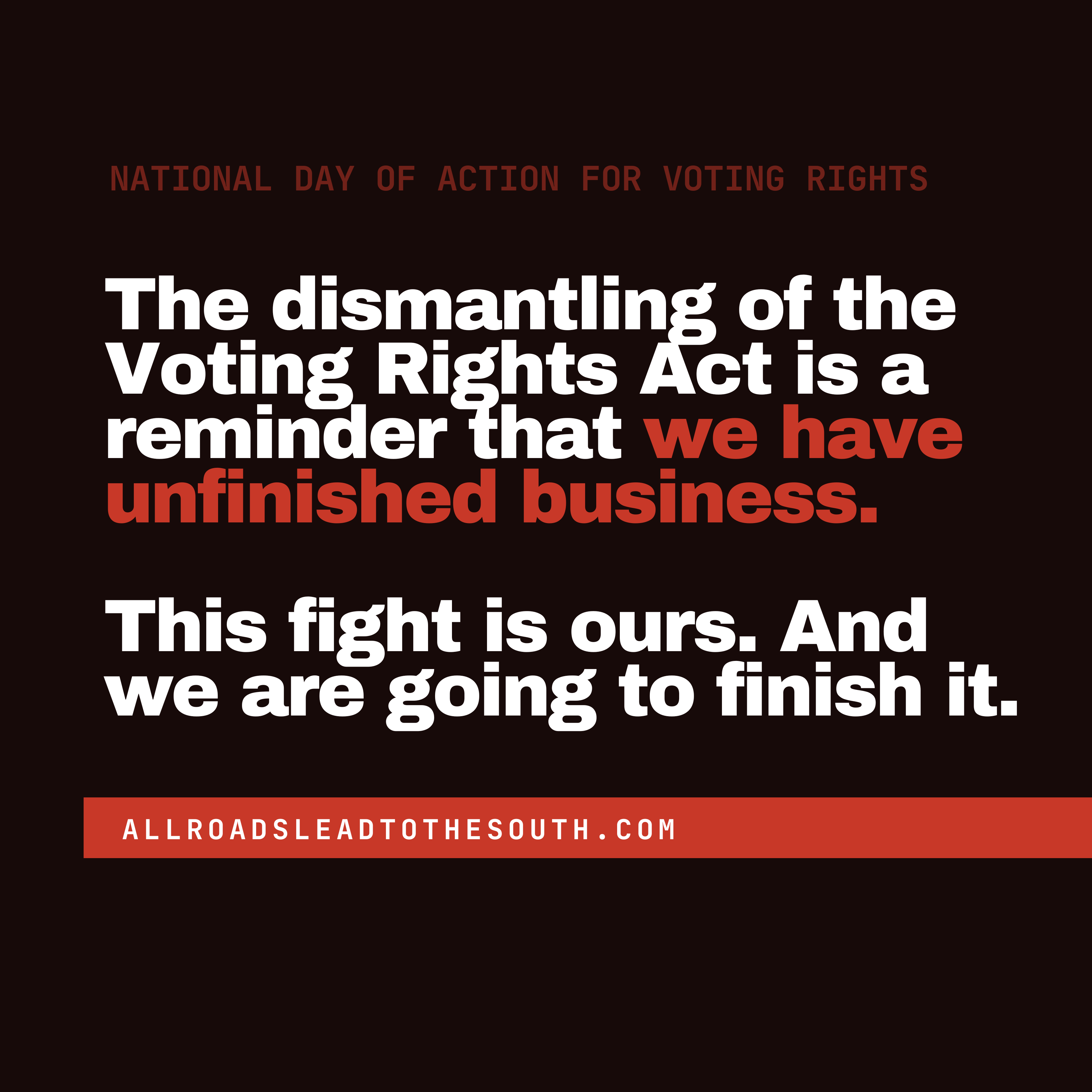 We have unfinished business.